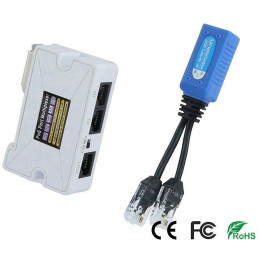 XtendLan POE2V1, 2x Data+PoE po jednom UTP kabelu, 100Mbit