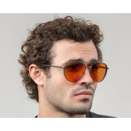 GUNNAR kancelářske/herní brýle FALLOUT  BROTHERHOOD OF STEEL /GUNMETAL/ * jantárová skla MAX * BLF 98 * GUNNAR focus