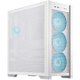 POUŽITÉ - ASUS skříň TUF GAMING GT302 TG ARGB WHITE/ ATX / průhledná bočnice / 4x 140mm ARGB / bez zdroje / bílá