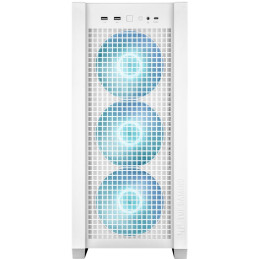 POUŽITÉ - ASUS skříň TUF GAMING GT302 TG ARGB WHITE/ ATX / průhledná bočnice / 4x 140mm ARGB / bez zdroje / bílá