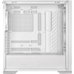POUŽITÉ - ASUS skříň TUF GAMING GT302 TG ARGB WHITE/ ATX / průhledná bočnice / 4x 140mm ARGB / bez zdroje / bílá