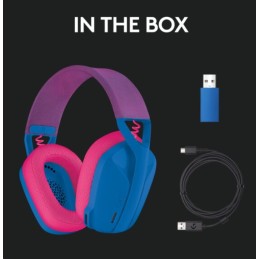 Logitech G435 LIGHTSPEED Kabelloses Gaming-Headset - BLAU