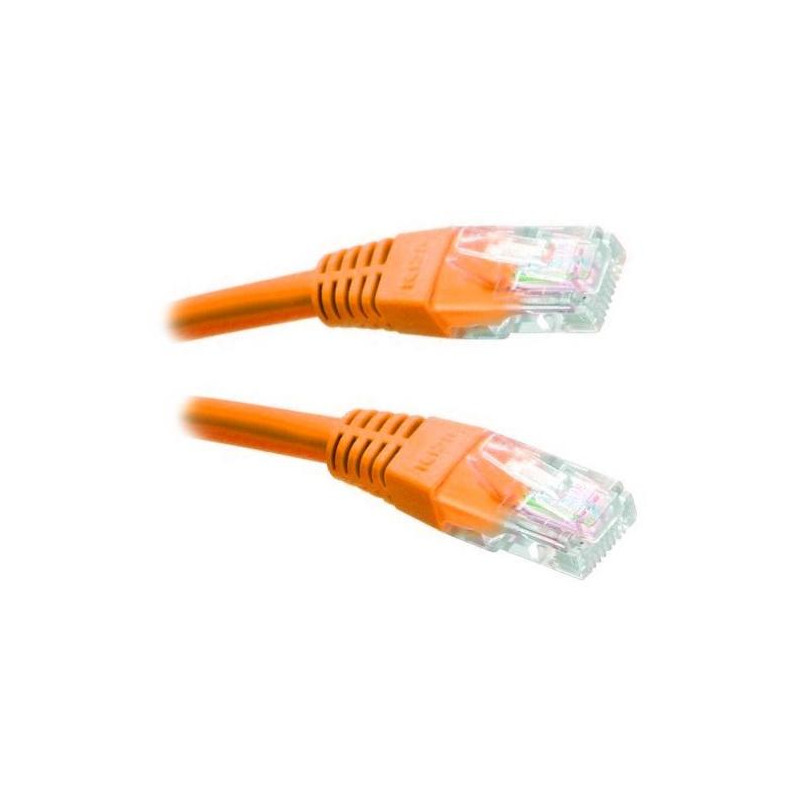 XtendLan Patch kabel Cat 5e UTP 0,5m - oranžový