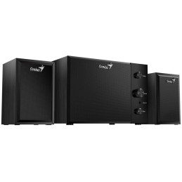 POŠKOZENÝ OBAL - GENIUS repro SW-2.1 350/ 2.1/ 15W/ dřevěné/ barva černá