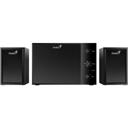 POŠKOZENÝ OBAL - GENIUS repro SW-2.1 350/ 2.1/ 15W/ dřevěné/ barva černá