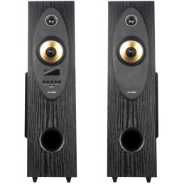 FENDA F&D repro T-35X/ 2.0/ 80W/ černé/ dřevěné/ BT5.0/ Optický vstup/ FM rádio/ USB/ dálkové ovládání/ Karaoke