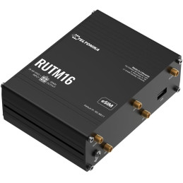 Teltonika RUTM16 průmyslový router   4x LAN, 1x WAN, LTE Telit global, Dual SIM + eSIM, WiFi 5