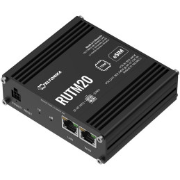 Teltonika RUTM20 průmyslový router   1x LAN, 1x WAN, 1× PoE IN, 1x PoE OUT, 5G Telit global, Dual SIM + eSIM, WiFi 5