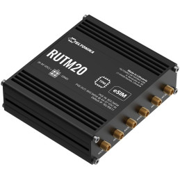 Teltonika RUTM20 průmyslový router   1x LAN, 1x WAN, 1× PoE IN, 1x PoE OUT, 5G Telit global, Dual SIM + eSIM, WiFi 5