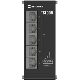 Teltonika TSF000 průmyslový switch, 5x 10/100, 4x PoE+, bez zdroje