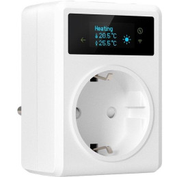 IMMAX NEO SMART chytrá vnitřní zásuvka s teploměrem bez kolíku (typ F)/ 16A/ Wi-Fi/ TUYA/ LIDL