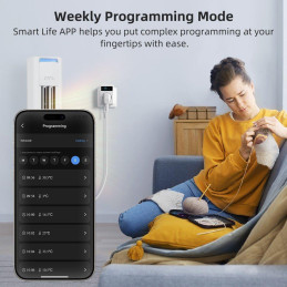 IMMAX NEO SMART chytrá vnitřní zásuvka s teploměrem bez kolíku (typ F)/ 16A/ Wi-Fi/ TUYA/ LIDL