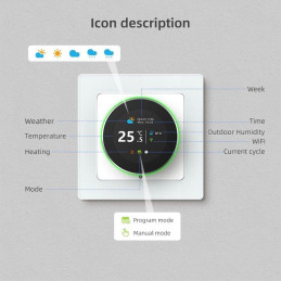 IMMAX NEO LITE SMART termostat Nexa pro elektrické podlahové topení 16A, Zigbee, TUYA