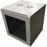 XtendLan 12U/600x600, na zeď, jednodílný, složený, skleněné dveře, šedý-osobní odběr,bez krabice