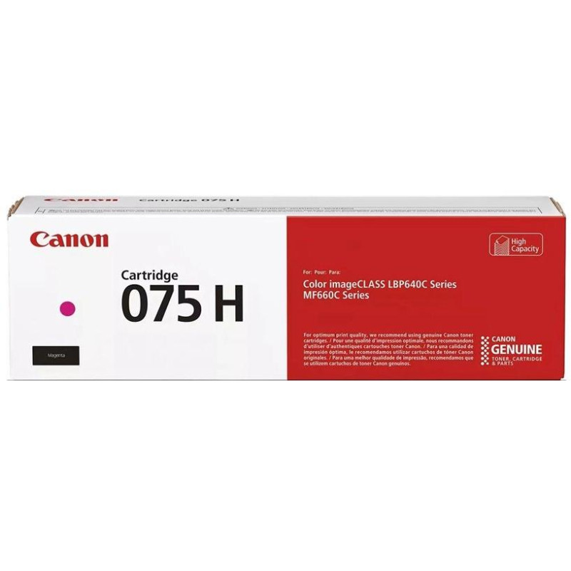 Canon TONER 075 H M purpurová pro i-SENSYS LBP646Cdw, LBP647Cdw, MF664Cdw, MF667Cdw