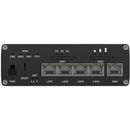 Teltonika RUTC41 průmyslový router   4x LAN, 1x WAN, 4G/LTE, Dual SIM + eSIM, WiFi 6