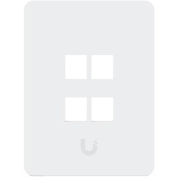Ubiquiti Universal Paintable 4-Port Keystone Wall Plate Vertical
