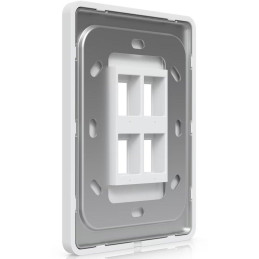 Ubiquiti Universal Paintable 4-Port Keystone Wall Plate Vertical