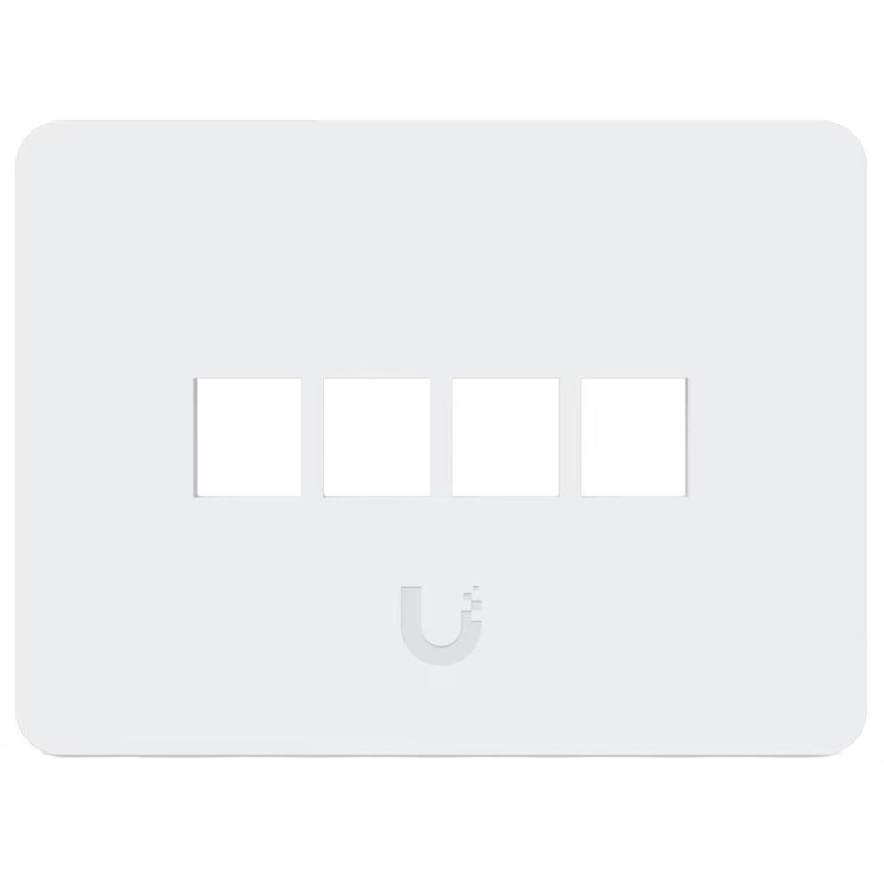 Ubiquiti Universal Paintable 4-Port Keystone Wall Plate Horizontal
