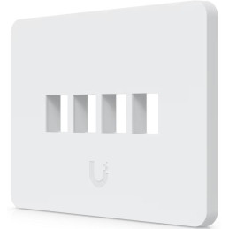 Ubiquiti Universal Paintable 4-Port Keystone Wall Plate Horizontal