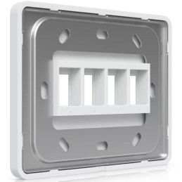 Ubiquiti Universal Paintable 4-Port Keystone Wall Plate Horizontal