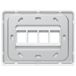 Ubiquiti Universal Paintable 4-Port Keystone Wall Plate Horizontal