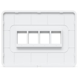 Ubiquiti Universal Paintable 4-Port Keystone Wall Plate Horizontal