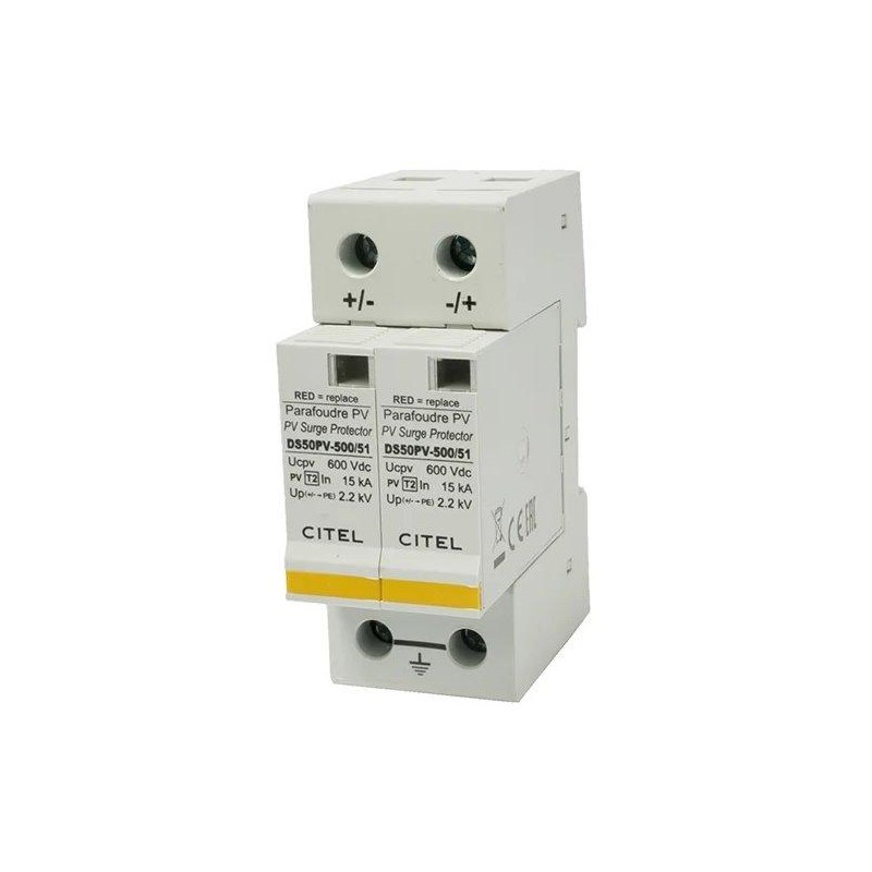 Solarmi DS50PVS-500/DE svodič přepětí, 500Vdc, CE