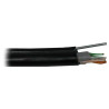 PLANET kábel UTP, drôt, 4pár, Cat 5e, PE+PVC vonkajší dvojplášť, oceľové nosné lanko, Fca, (balenie 305m)