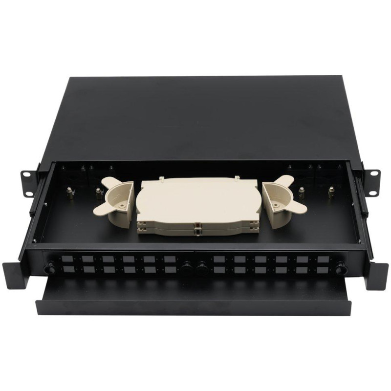 XtendLan 19" optický rozvaděč, 24x SC simplex nebo 24x LC duplex, výsuvný