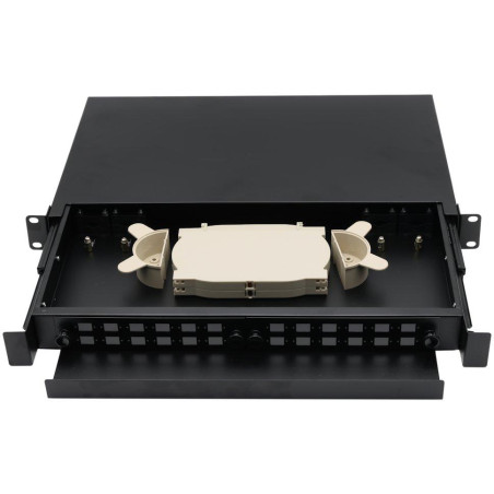 XtendLan 19" optický rozvaděč, 24x SC simplex nebo 24x LC duplex, výsuvný