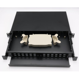 XtendLan 19" optický rozvaděč, 24x SC simplex nebo 24x LC duplex, výsuvný