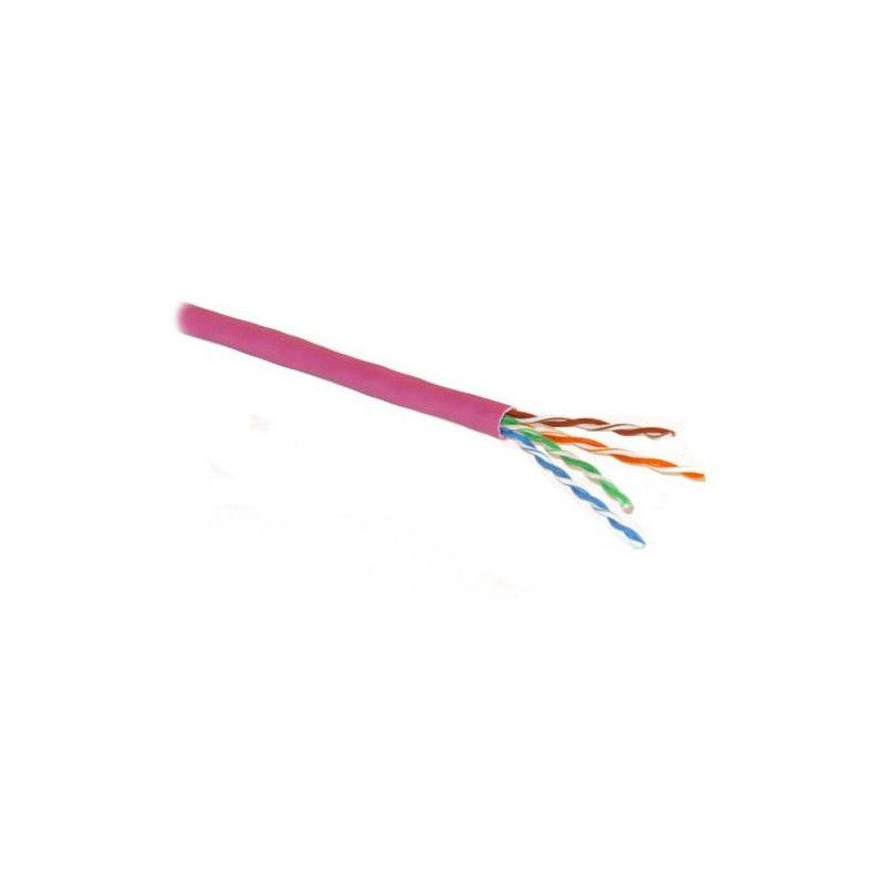 PLANET kabel UTP, drát, 4pár, Cat 5e, LS0H, Planet Elite, Dca (balení 305m) fialový