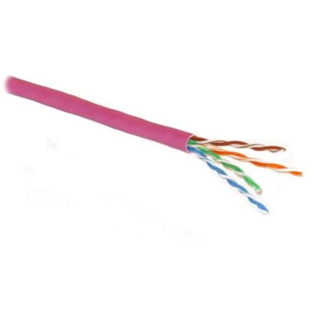 PLANET kabel UTP, drát, 4pár, Cat 5e, LS0H, Planet Elite, Dca (balení 305m) fialový