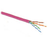 PLANET kabel UTP, drát, 4pár, Cat 5e, LS0H, Planet Elite, Dca (balení 305m) fialový