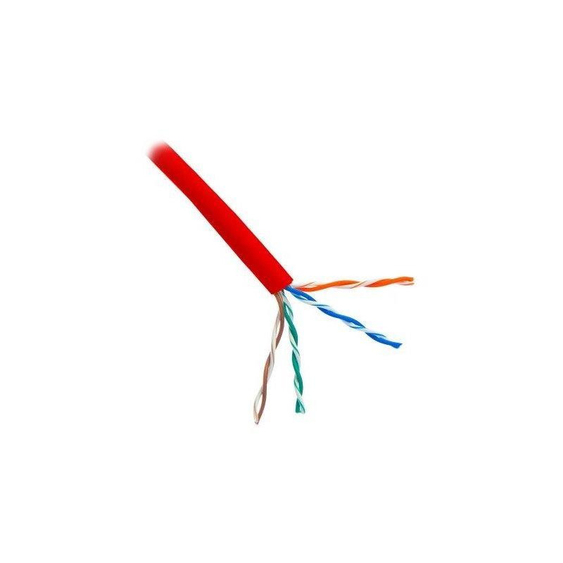 PLANET kabel UTP, lanko, 4pár,Cat 5e Planet Elite červený, balení 305m