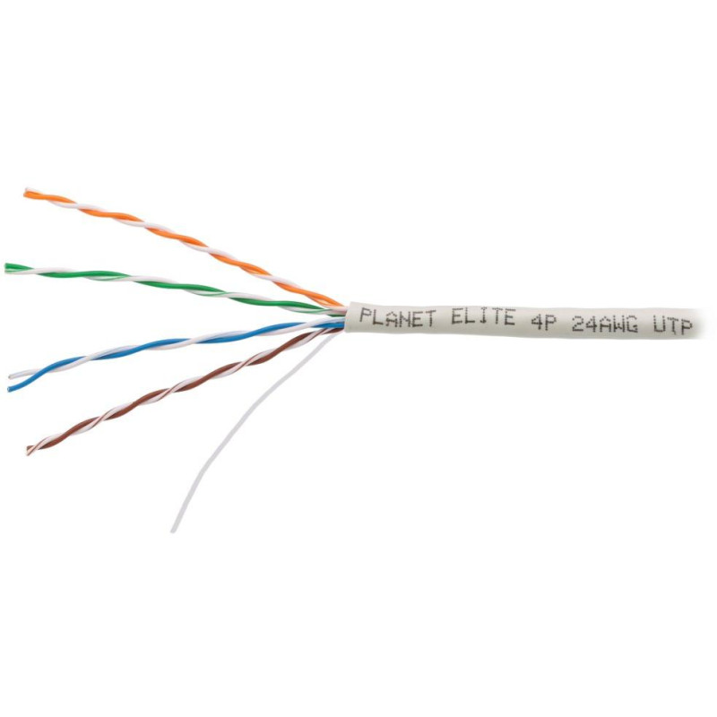 PLANET kabel UTP, drát, 4pár, Cat 5e, Planet Elite, 2404N03, balení 305m, REELEX