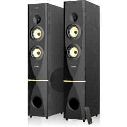 POŠKOZENÝ OBAL - FENDA F&D repro T-88X/ 2.0/ 300W/ černé/ dřevěné/ BT4.2/ FM rádio/ USB/ optický vstup/ dálkové ovládání/ Kara..