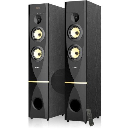 POŠKOZENÝ OBAL - FENDA F&D repro T-88X/ 2.0/ 300W/ černé/ dřevěné/ BT4.2/ FM rádio/ USB/ optický vstup/ dálkové ovládání/ Kara..