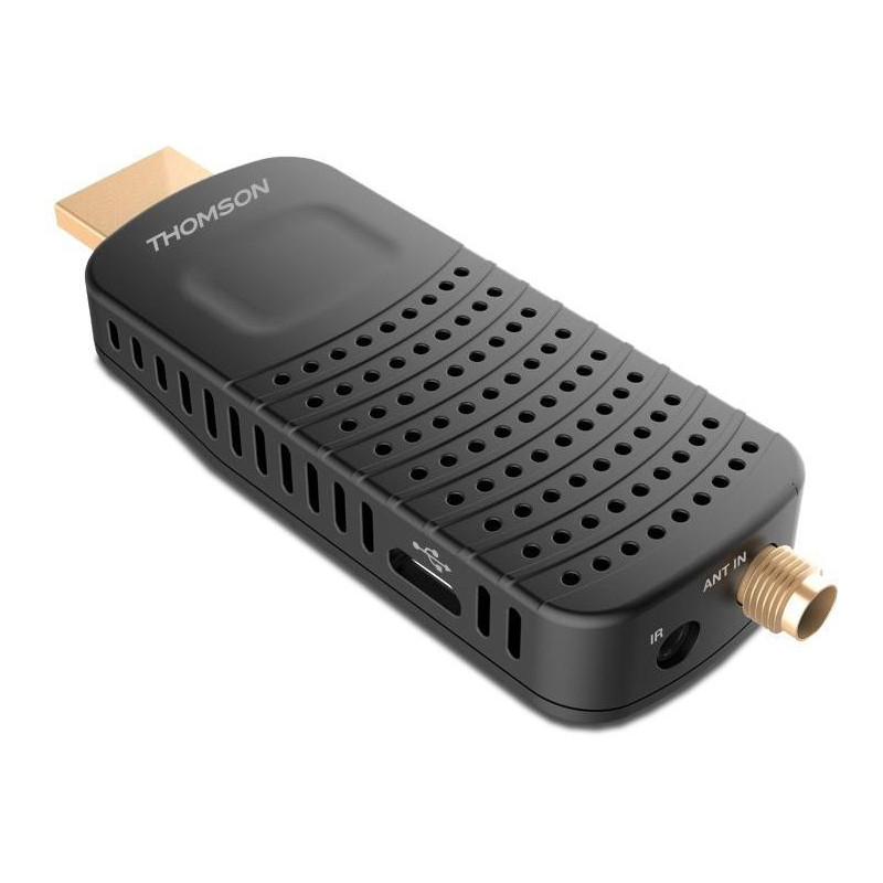 OPRAVENÉ - THOMSON DVB-T/T2 tuner HDMI stick THT 82/ Full HD/ H.265/HEVC/ externí anténa/ EPG/ PVR/ HDMI/ USB/ micro USB...