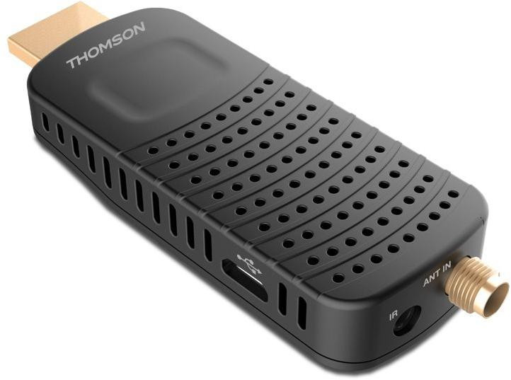OPRAVENÉ - THOMSON DVB-T/T2 tuner HDMI stick THT 82/ Full HD/ H.265/HEVC/ externí anténa/ EPG/ PVR/ HDMI/ USB/ micro USB...