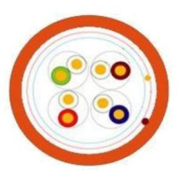 PLANET Elite kabel FTP, drát, Cat 5e, 4p, LS0H, oranžový, balení 305m, B2ca-s1,d1,a1