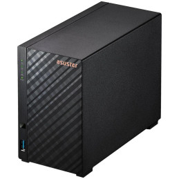 Asustor NAS AS1202T 2x 3,5" SATA/ Realtek RTD1619B, Quad Core 1.7 GHz, 1 GB DDR4 RAM, 1x 2.5GLAN, 3x USB3.2 Gen1