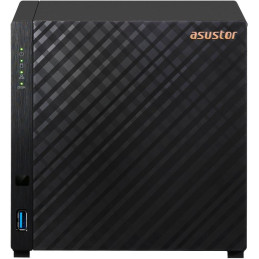 Asustor NAS AS1204T 4x 3,5" SATA/ Realtek RTD1619B, Quad Core 1.7 GHz, 1 GB DDR4 RAM, 1x 2.5GLAN, 3x USB3.2 Gen1