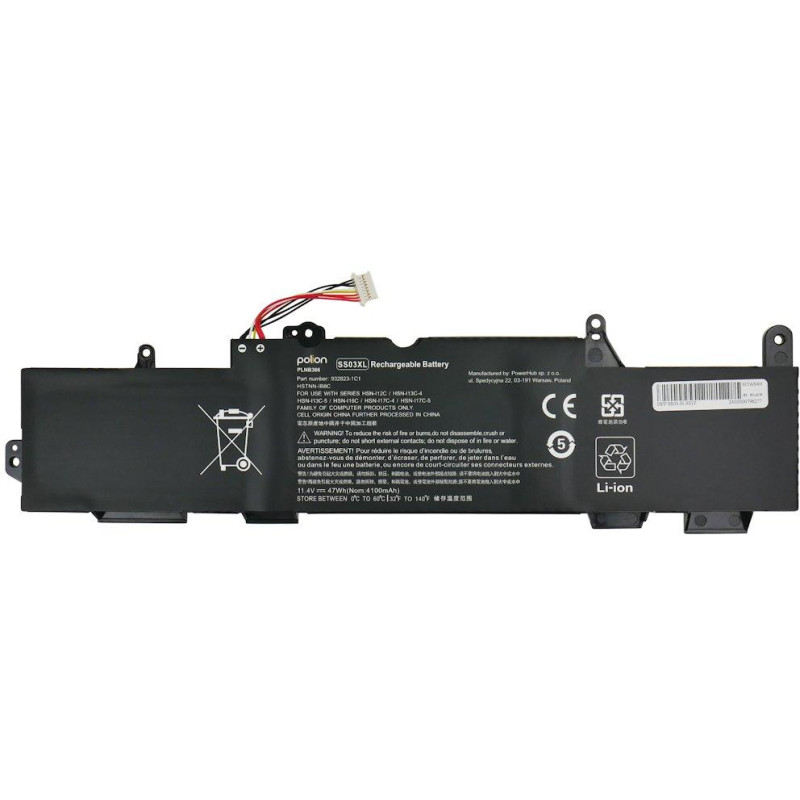 TRX Baterie Polion SS03XL pro notebooky HP EliteBook 735 G5 G6 745 G5 G6 830 G5 G6 840 - 4100mAh 47Wh /neoriginální