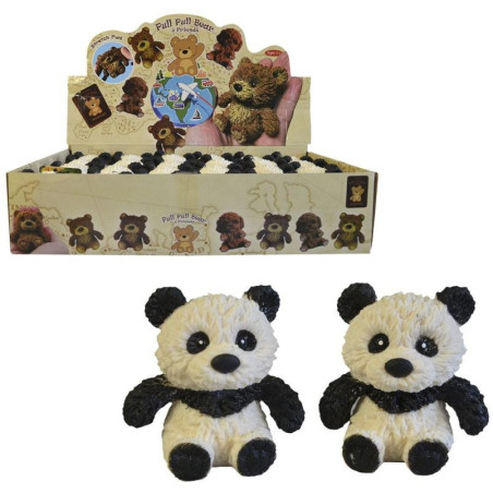 Panda softová, 8 cm, 24 ks v boxu