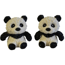 Panda softová, 8 cm, 24 ks v boxu