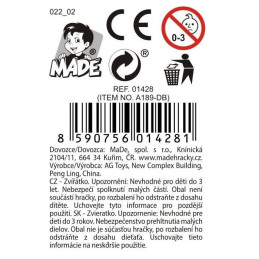 Panda softová, 8 cm, 24 ks v boxu