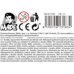 Korálky dřevěné, na kartě, 25 x 28 cm