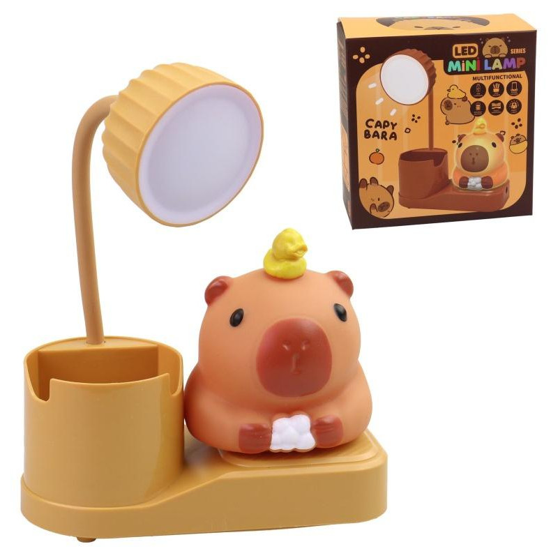 Lampička kapybara se stojánkem, na baterie